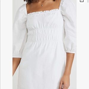 Charlie Holiday White Long Sleeve Mini Dress